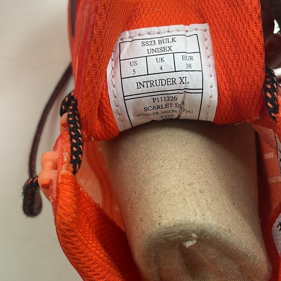 Caterpillar Intruder XL Orange Supercharged Chunky Y2k Sneakers - Picture 11 of 14